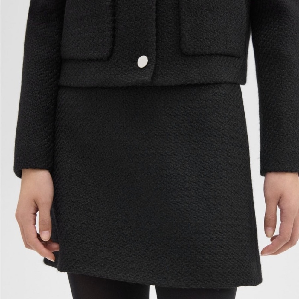 Theory High-Waist Mini Skirt in Wool-Blend Tweed Women’s